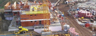 Fotografie z  výstavby projektu Panorama Kyje VII a VIII